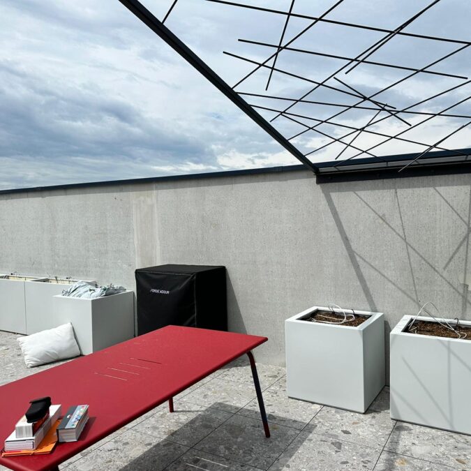 Mise en peinture d&#8217;un rooftop. Guebwiller 6