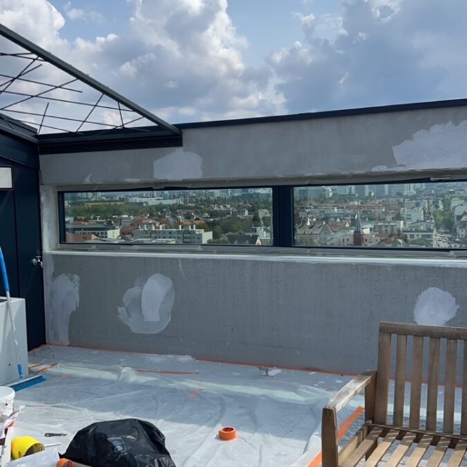 Mise en peinture d&#8217;un rooftop. Rixheim 3