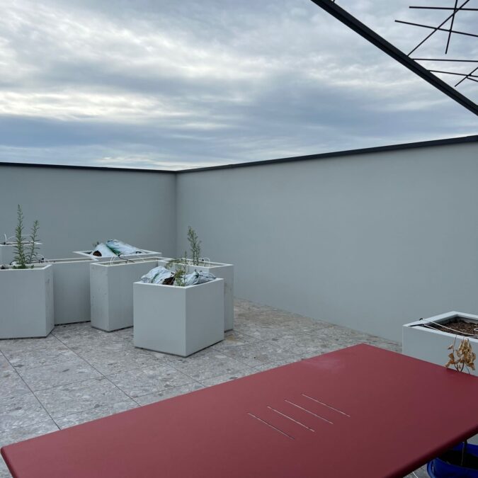 Mise en peinture d&#8217;un rooftop. Belfort 1