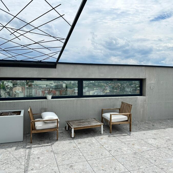 Mise en peinture d&#8217;un rooftop. Riedisheim 4